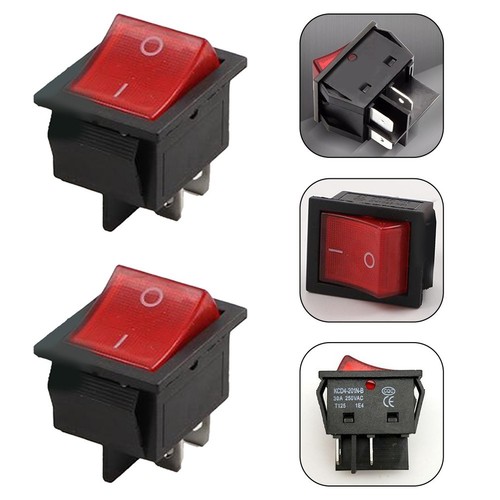 Power Switch 4 Pin Switch Flexible Control Light 2-pole ON-OFF 250V AC