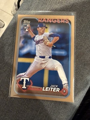 2024 Topps Japan Edition Jack Leiter Gold Rookie Texas Rangers 14/25