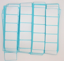 30 Clear White Label Stickers for Organizing  Labeling 1.2 x 0.75 inches