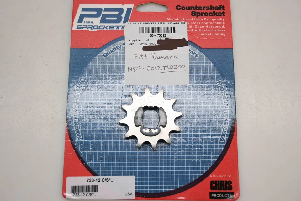 Piñones delanteros PBI 732-12, 50-73312 Yamaha 12T NOS Foto 3 de 3
