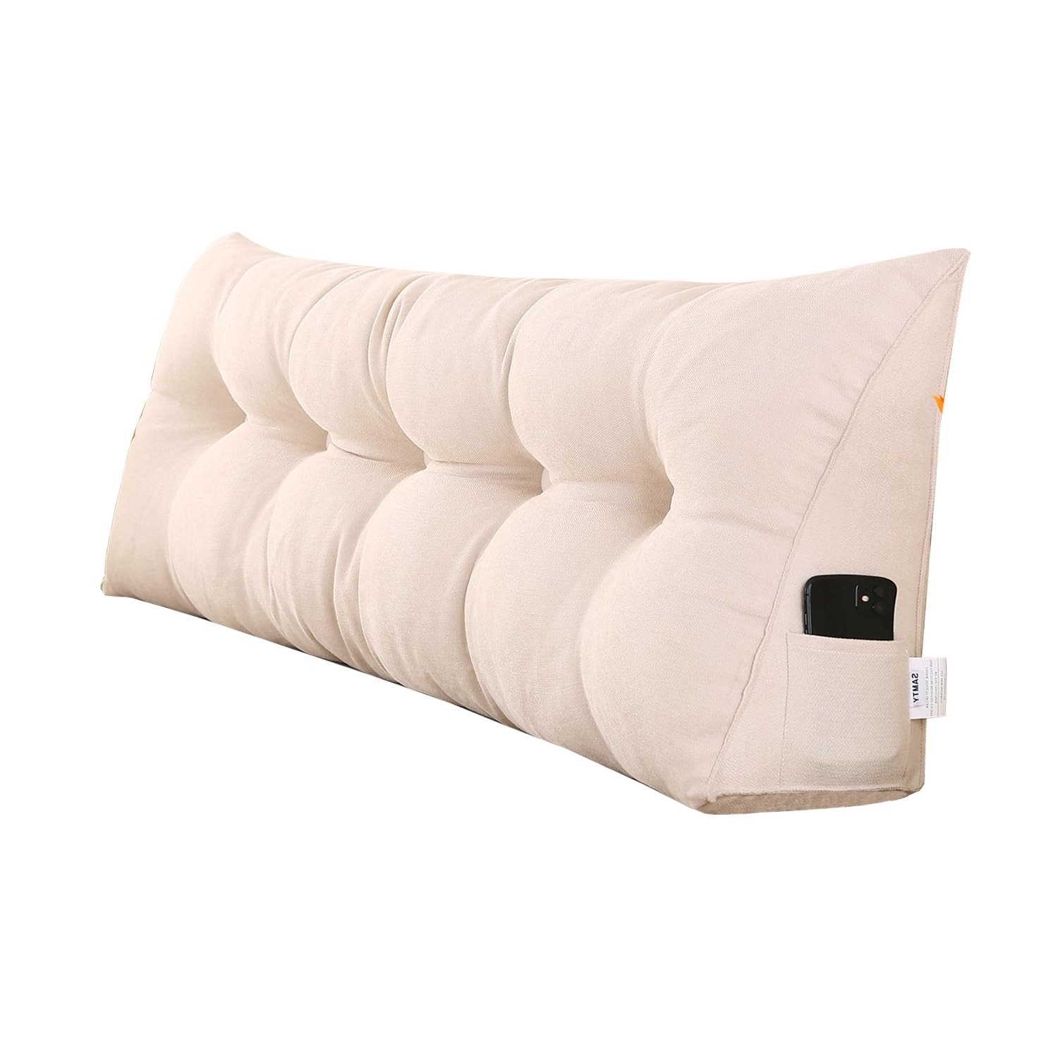 Triangular Wedge Pillow Headboard for Full Size Couch Support & Comfort  