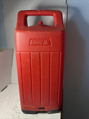#ad COLEMAN RED PLASTIC LANTERN CASE ONLY FOR 220 LANTERNS 1985 $19.99