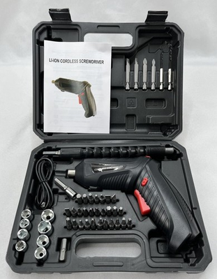 #ad #ad 47 Piece LI ION 3.6 Volt Cordless Screwdriver Set with Case $14.95