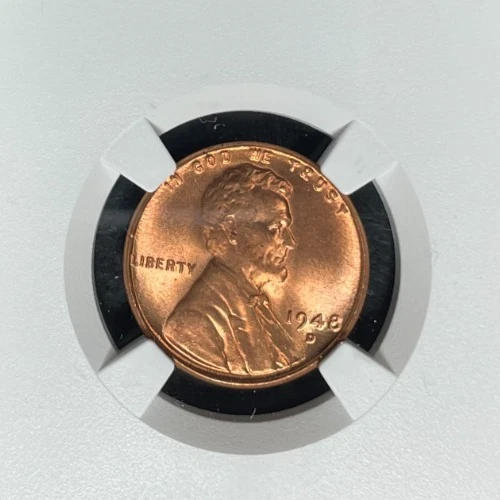1948-D LINCOLN WHEAT CENT ~ NGC MS 66 RD ~BEAUTIFUL COIN~