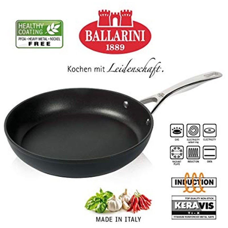 Ballarini Alba Padella 24 cm Made in Italy: Eccellenza in Titanio