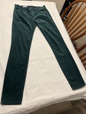 Gap 1969 Womens Corduroy   Green Legging Skinny Pants Vintage