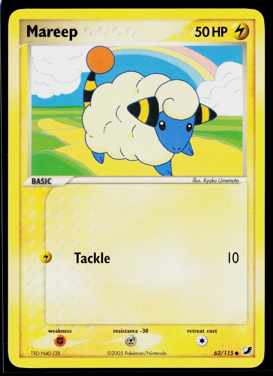 Mareep 62/115 Common Unseen Forces Pokemon Lightly Played