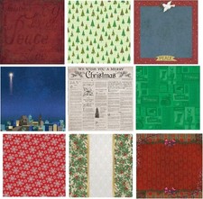 Christmas Scrapbook Papers - 12" x 12", U-CHOOSE from 157 papers