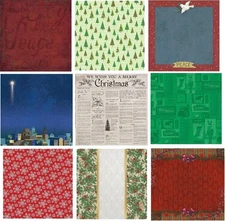Christmas Scrapbook Papers - 12" x 12", U-CHOOSE from 157 papers