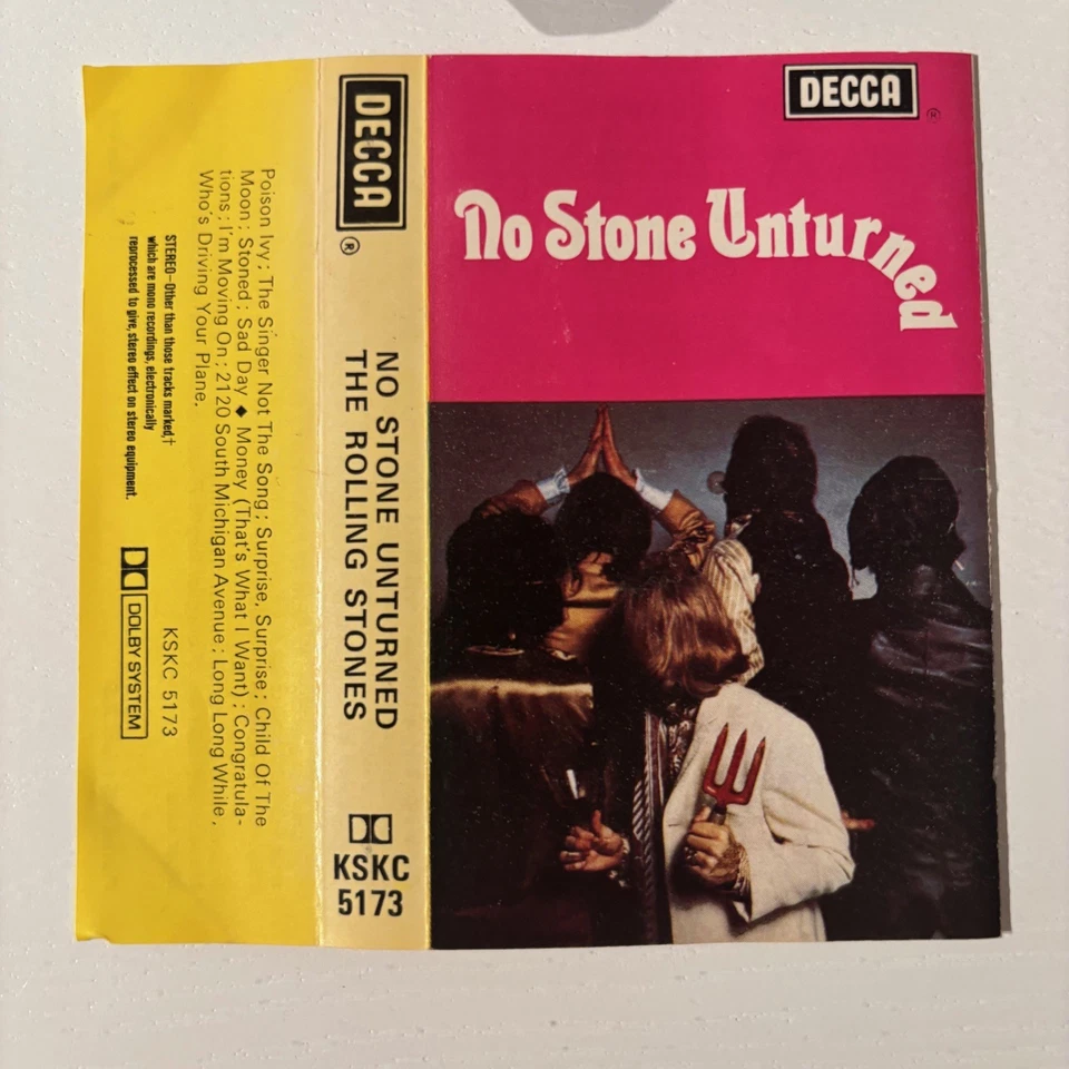 THE ROLLING STONES - NO STONE UNTURNED (RARE DECCA UK CASSETTE TAPE) - Image 4 of 4