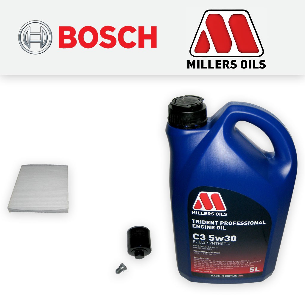 SERVICE KIT for SEAT IBIZA (6J) 1.4 16V BXW CGGB OIL CABIN FILTER +OIL 2008-2010