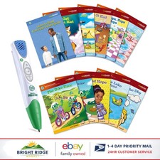 LeapReader System with 10 Learning Books for Kids Ages 4-8, Rechargeable Pen