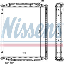 NISSENS Coolant Radiator 67220A for MAN M2000 (1995) M2000L 11.163 etc