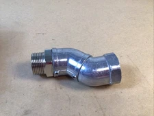 Great Plains Ind. Dual Plane 1" M x 1" F NPT Hose Swivel Connector 45 Degree
