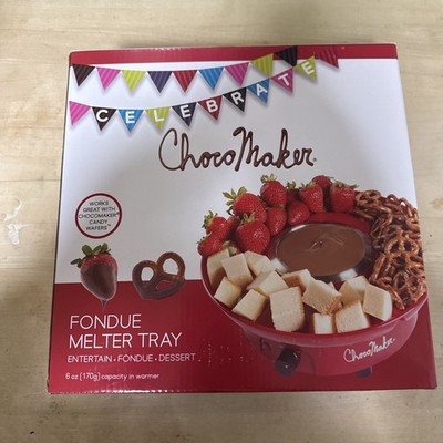 Choco Maker chocolate  Fondue Melter Tray 6 oz. RED  Holiday Fun NEW