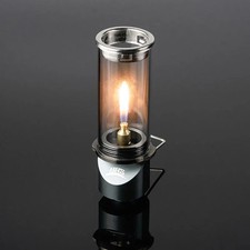 Outdoor Gas Lantern Candlelight Kit Windproof Candle Camping Lamp Portable UK