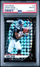 2024 PANINI PRIZM BLACK FINITE 1/1 #16 ANDRE RISON 1/1 PSA 8