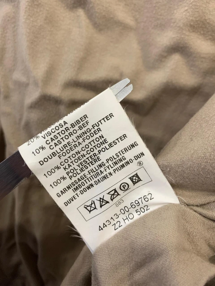 Moncler Hombres Plumón Parka Chaqueta Talla 3 L/XL Marrón Forro Vintage Castor #52 Foto 4 de 4