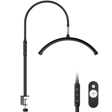 Half Moon Light with Clamp, LED Manicure Table Lamp, Desk Lamp for Nail Desk,...