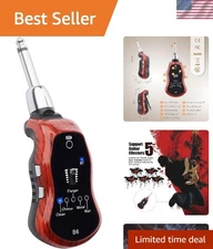 Rechargeable Mahogany Guitar Amp with 5 Effects for Electric & Acoustic Travel