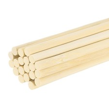 Wooden Dowel Rods, 20cm/8" Round Dowel Rod, 5mm/0.2" Stick, 20 Pack