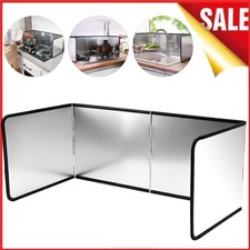 Kitchen Splatter Screen Stove Shield Guard Folding Oil-proof Splash Screen Board