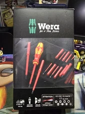 Wera 05059030001 VDE 17 Universal 1 Insulated Interchangeable Driver Set NIB