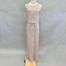 Aidan Mattox Embellished Bateau Neck Dress Evening Gown Size 8