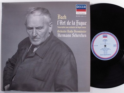 BACH L'Art De La Fugue HERMANN SCHERCHEN - DECCA 2xLP NM mono