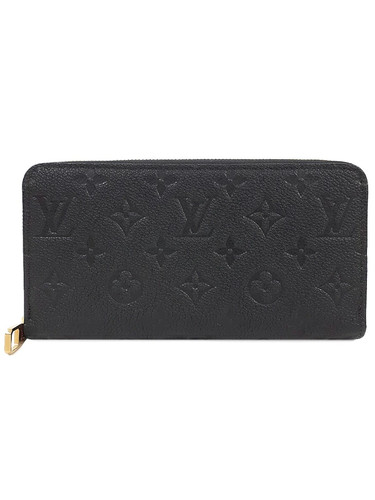 Louis Vuitton Monogram Empreinte Zippy Wallet M28791 Leather Noir