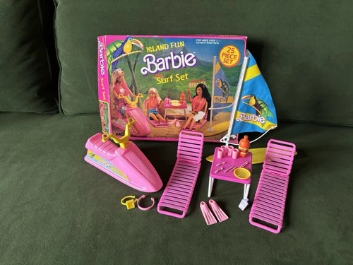 Vintage 1987 Island Fun Barbie Surf Set No. 7948 W/box