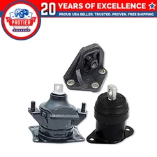 Fits 2003-2007 Honda Accord 2.4L Front RT & Rear Motor/Upper Trans Mount