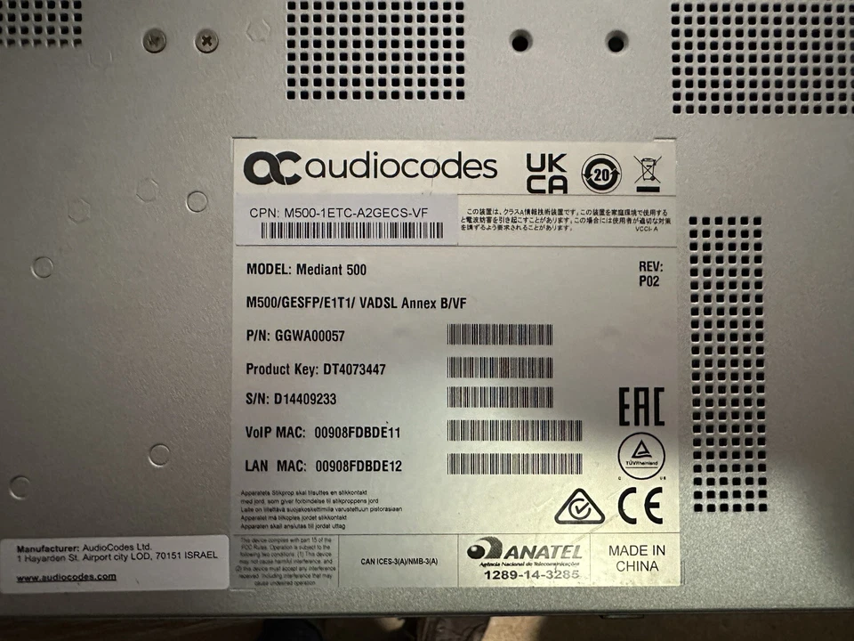 Audiocodes Median 500 - Image 3 of 3
