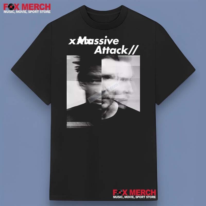 massive attack Tシャツ Amazon.com: Massive Attack Logo T-Shirt Small Grey