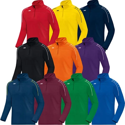 JAKO Ziptop Classico Hombre Deporte Cremallera Entrenamiento Sudadera Fútbol Pulli 8650