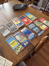 Lot Of 11 1940&rsquo;s 50&rsquo;s Road Maps Gulf Mobilgas Standard Union 76 Chevron Etc