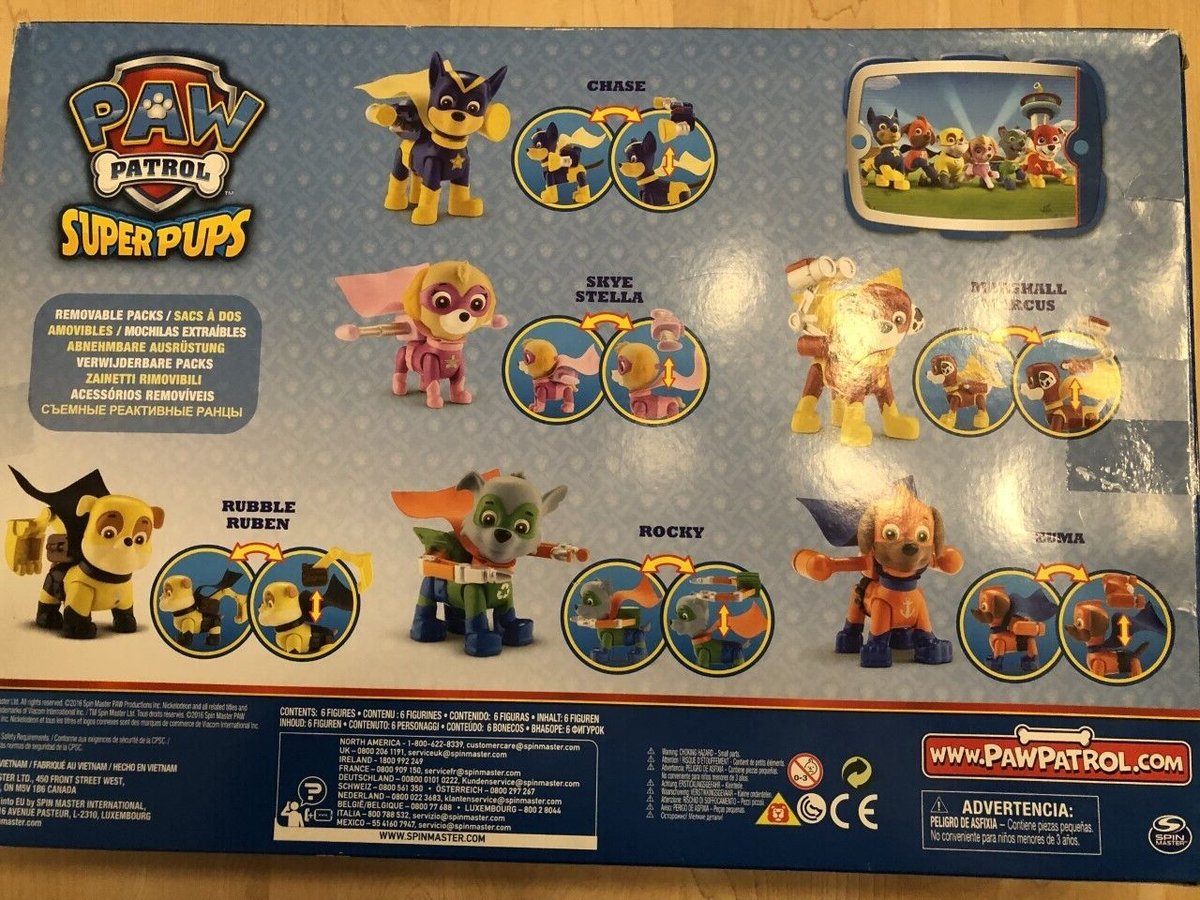 Paw Patrol Super Pups Gift Pack: Chase, Stella, Ruben, Zuma
