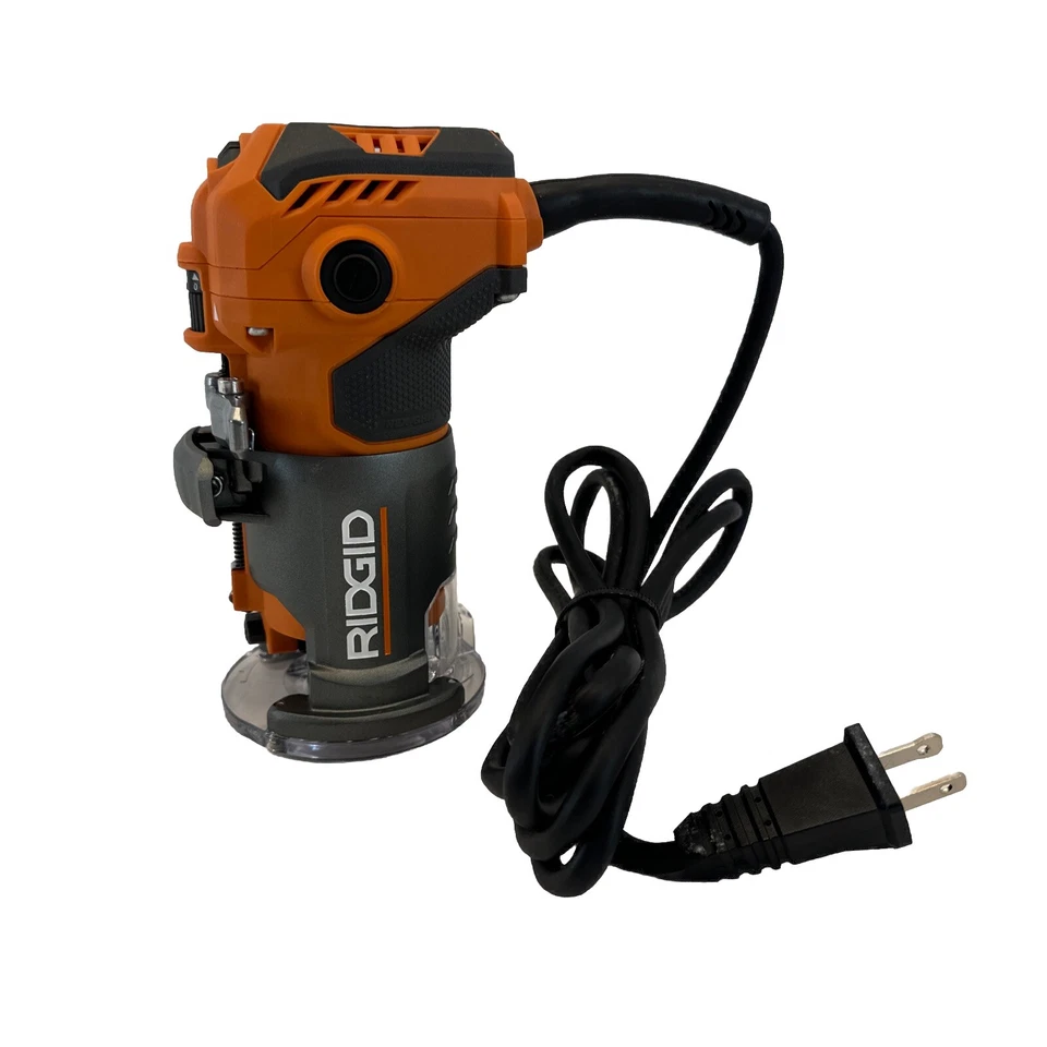 Router compacto Ridgid 1 1/2 PEAK HP base fija con bolsa y accesorios R24012 Foto 4 de 4