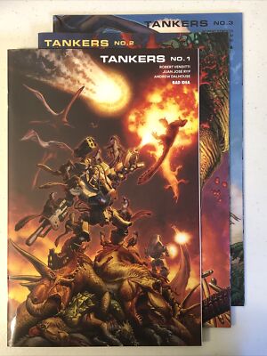 Tankers #1 #2 and #3 1st Print 1-3 Full Set Bad Idea Comics 2021 - All NM
