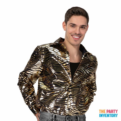 Shiny Metallic Gold Zebra Costume | eBay