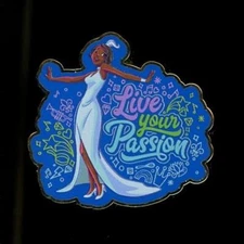 Tiana Princess and the Frog Live Your Passion Quote Starter Disney Pin 156562