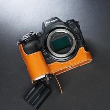 Handmade Genuine Leather Half Camera Case Bag Cover For Nikon Z8