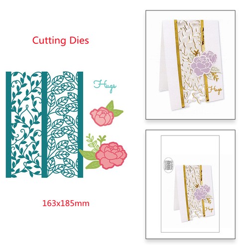 Frase de flores de Navidad placa de lámina caliente troqueles de corte hágalo usted mismo papel en relieve manualidades - Imagen 26 de 84