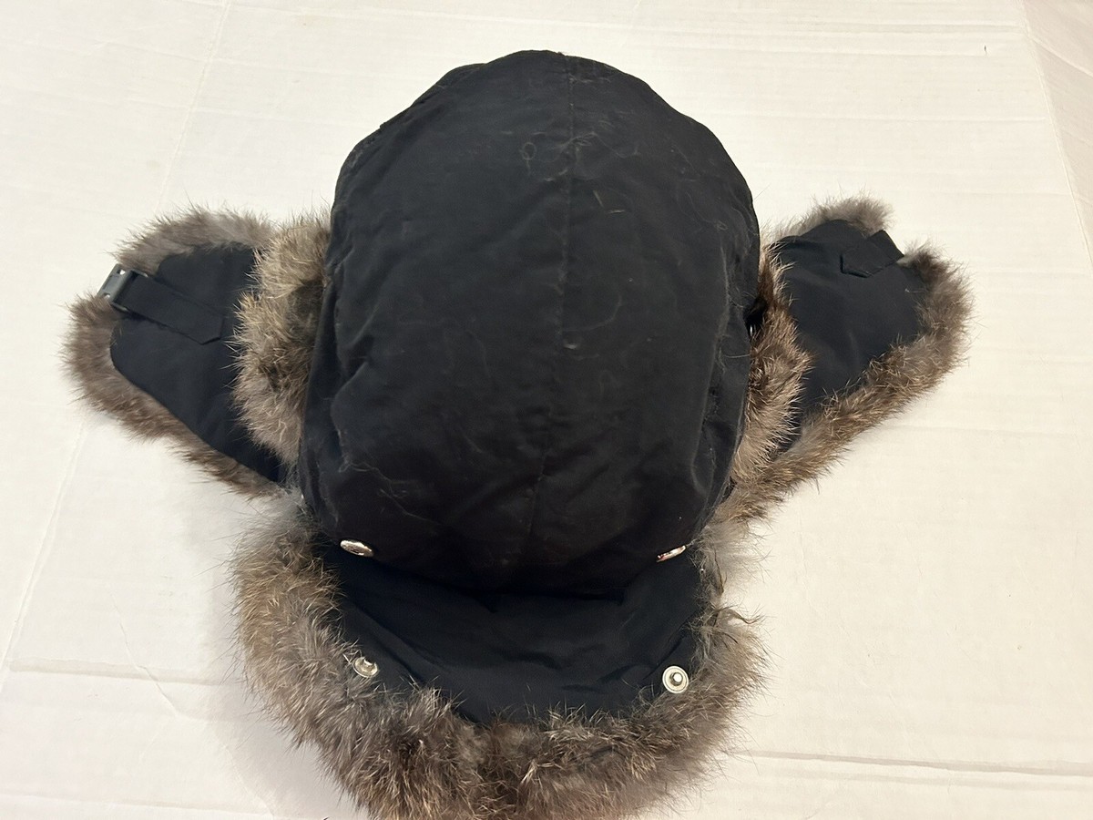 Authentic Paul Leinburd crown cap Rabbit fur hat Vintage Paul Leinburd Genuine leather grey | Mercari main image 3