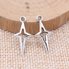 280 Pcs Tibetan Silver Star Charms Pendant 23x10MM DIY Jewelry Making C15582