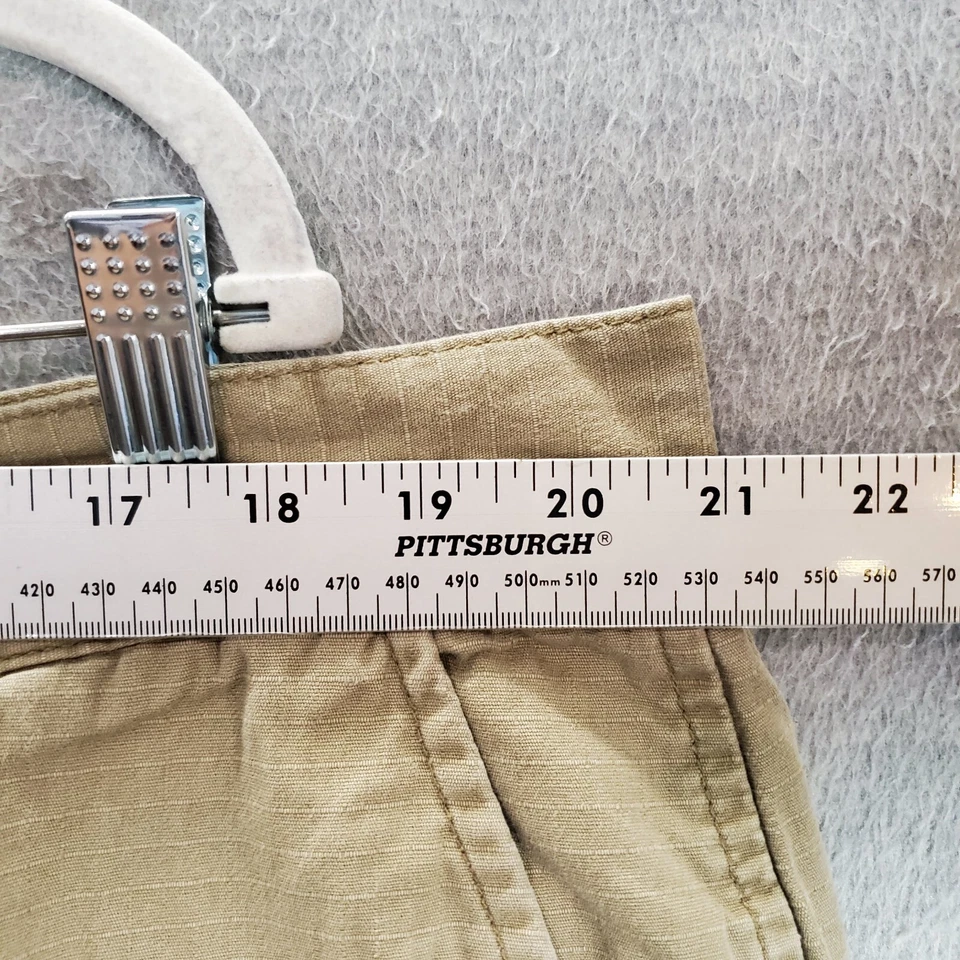 VINTAGE LRG Lifted Research Group Men Shorts 42 Beige Cargo Ripstop 11" Y2K - Image 3 of 4