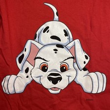 VTG 101 Dalmations T Shirt Kids Medium Single Stitch NOS VTG 90  s Disney USA