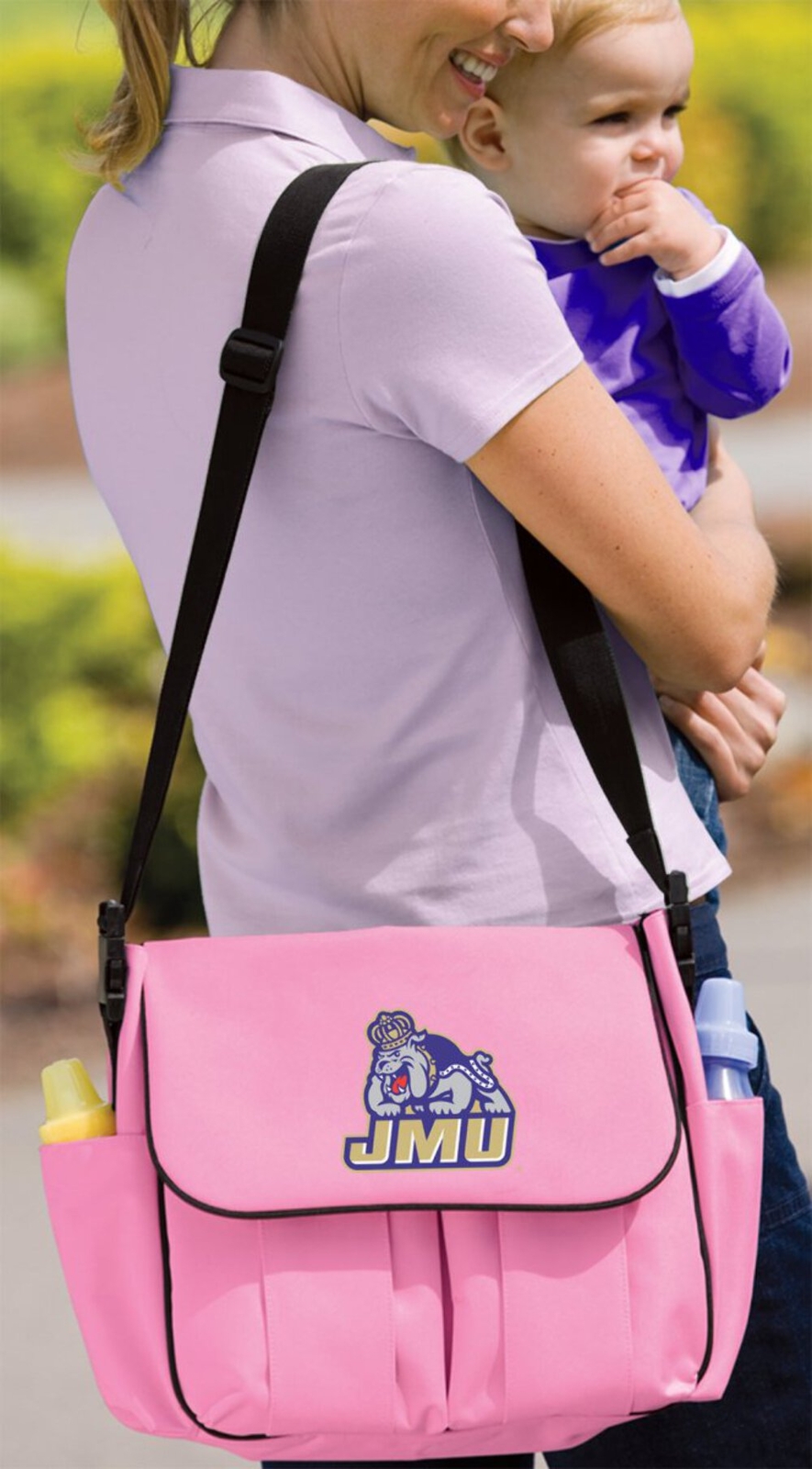 JMU James Madison University Diaper Bag for Babies and Toddlers-image