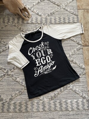 Cruel Women's Baseball Cut “Check your Ego Amigo” Graphic Tee