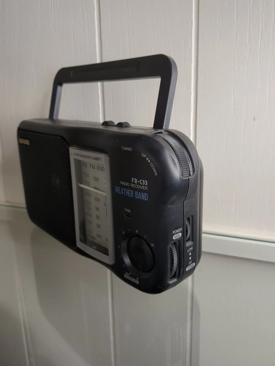AM FM Portable Radio Receiver Weather Band Aiwa FR-C35